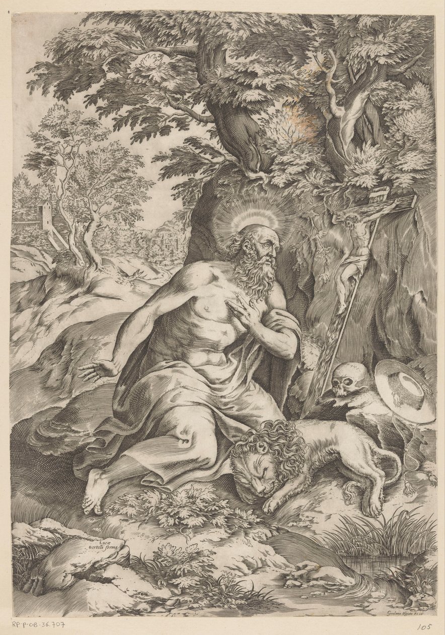 Święty Hieronim autorstwa Girolamo Olgiati