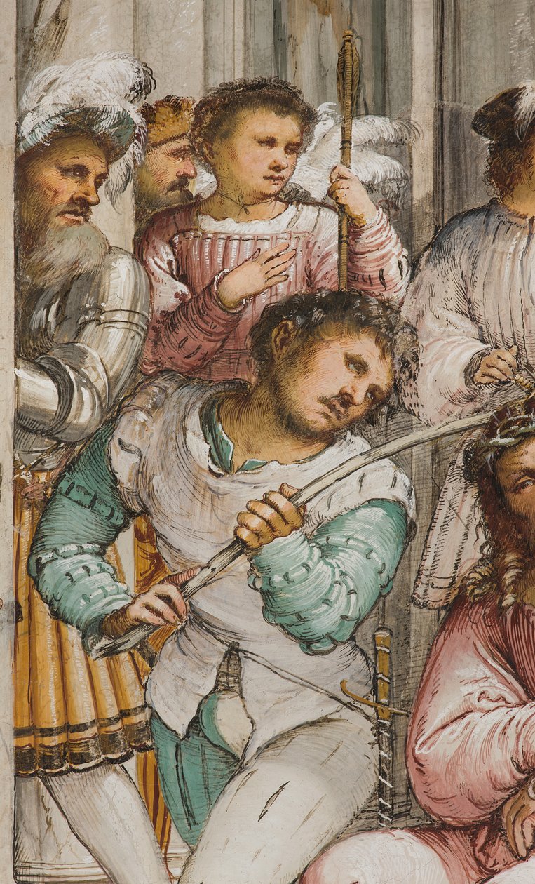 Nawa Środkowa, Czwarte Przęsło Południowe, Koronacja Cierniowa, Girolamo Romanino autorstwa Girolamo Romanino