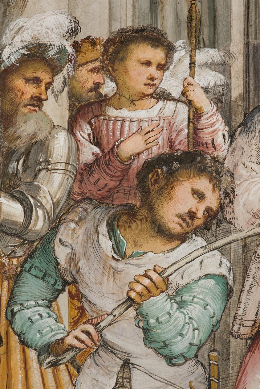 Nawa Środkowa, Czwarte Przęsło Południowe, Koronacja Cierniowa, Girolamo Romanino autorstwa Girolamo Romanino