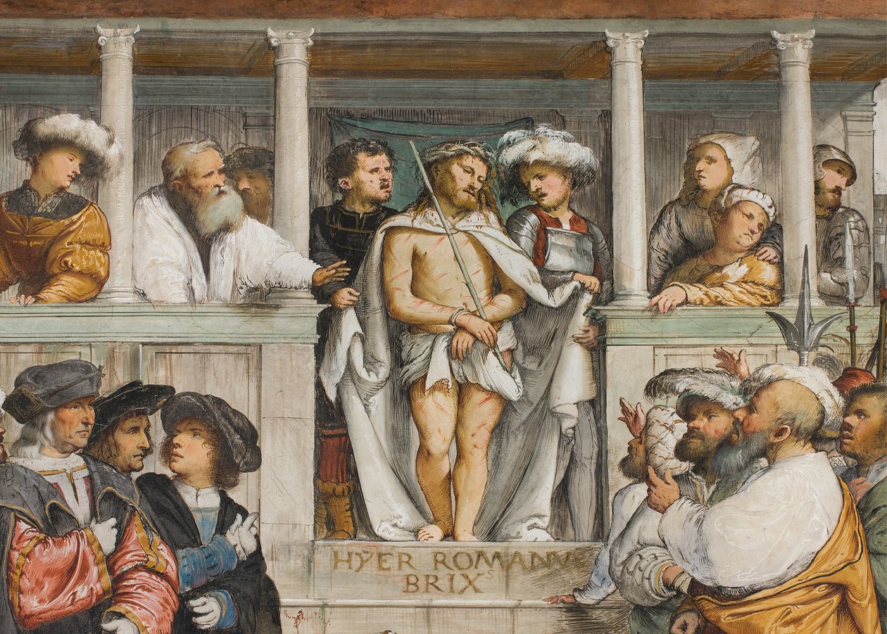 Nawa centralna, czwarte przęsło południowe, Ecce Homo, Girolamo Romanino autorstwa Girolamo Romanino