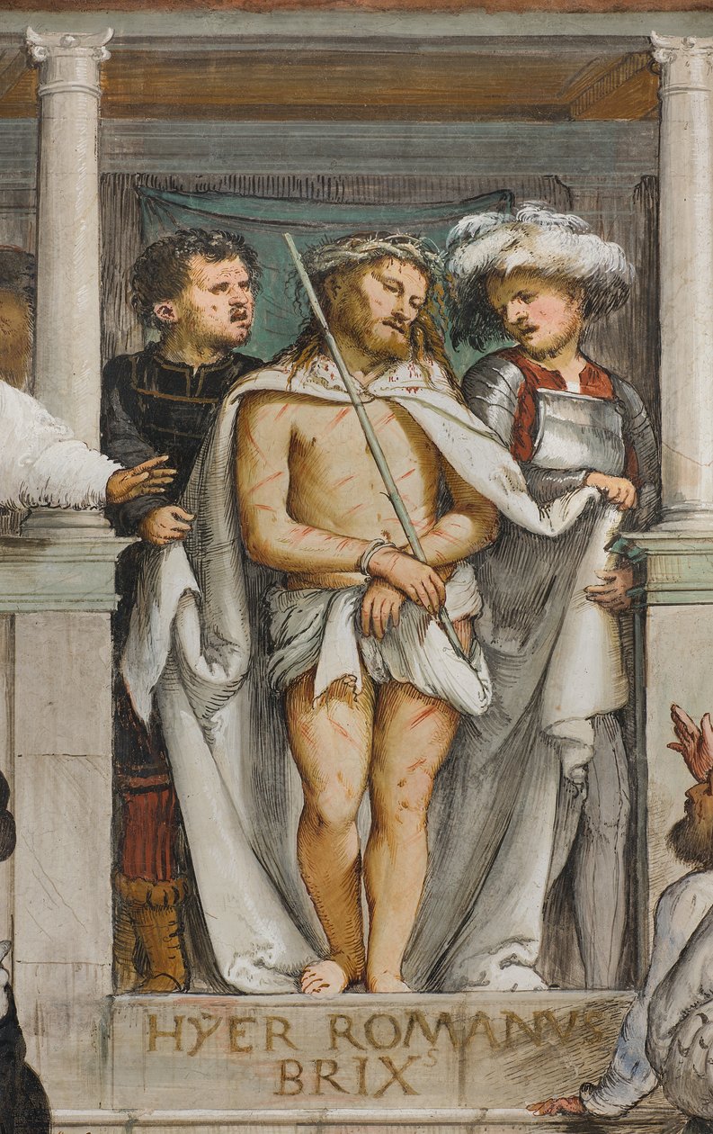 Nawa centralna, czwarte przęsło południowe, Ecce Homo, Girolamo Romanino autorstwa Girolamo Romanino