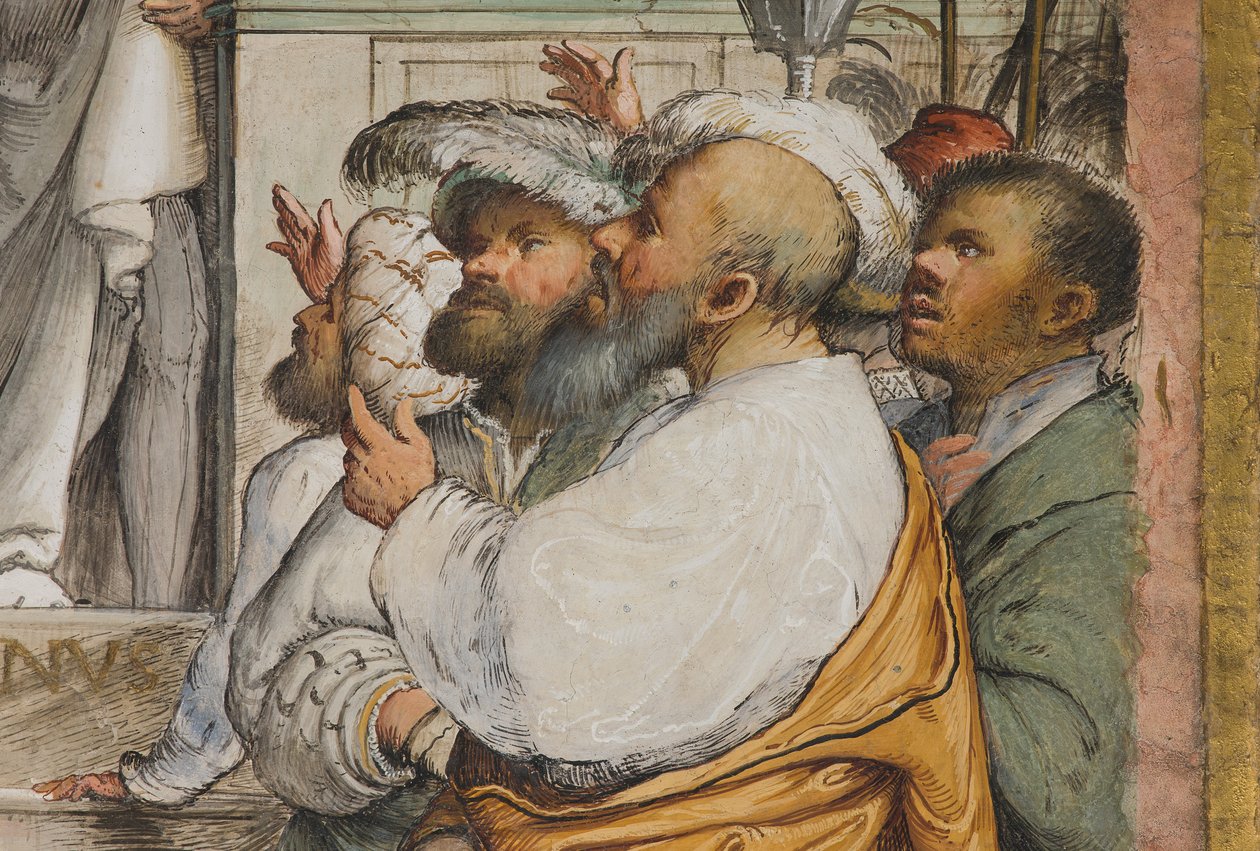 Nawa centralna, czwarte przęsło południowe, Ecce Homo, Girolamo Romanino autorstwa Girolamo Romanino