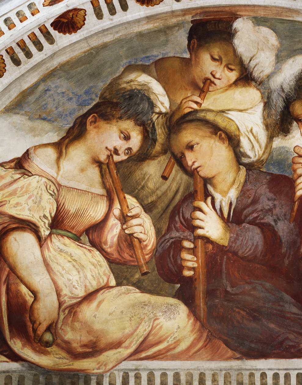 Koncert, kwartet fletowy autorstwa Girolamo Romanino