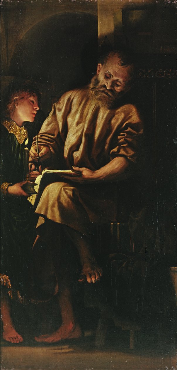 Św. Mateusz i Anioł autorstwa Girolamo Romanino