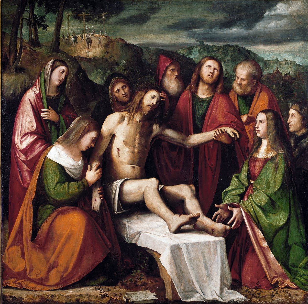 Osadzanie autorstwa Girolamo Romanino