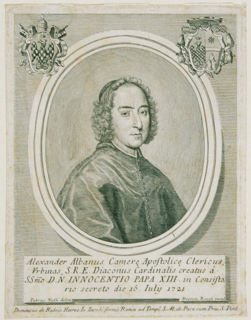 Kardynał Alessandro Albani autorstwa Girolamo Rossi