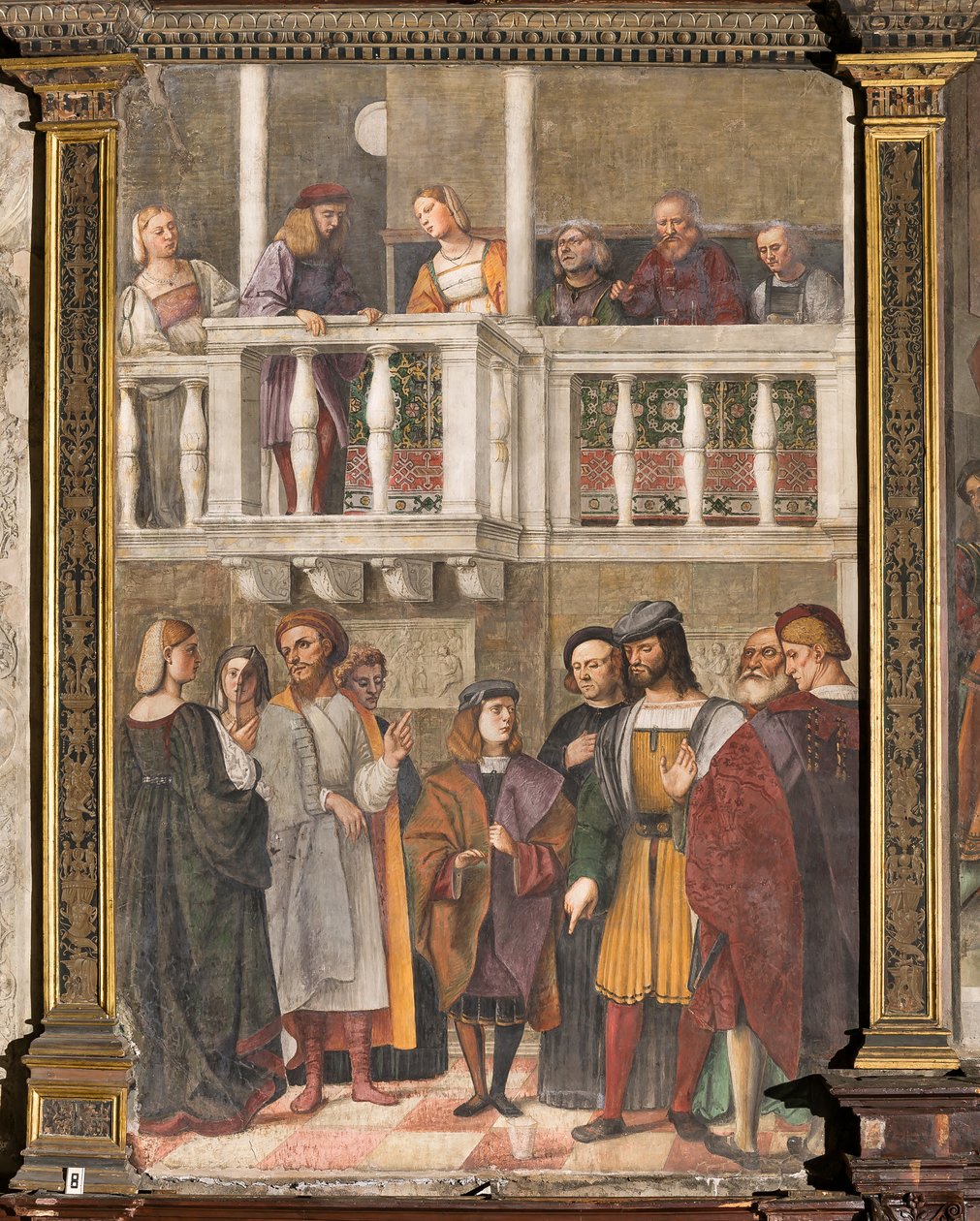 Cud Szkła, Szkoła Świętego, Bazylika Św. Antoniego (Bazylika Świętego), Padwa, Włochy autorstwa Girolamo Tessari