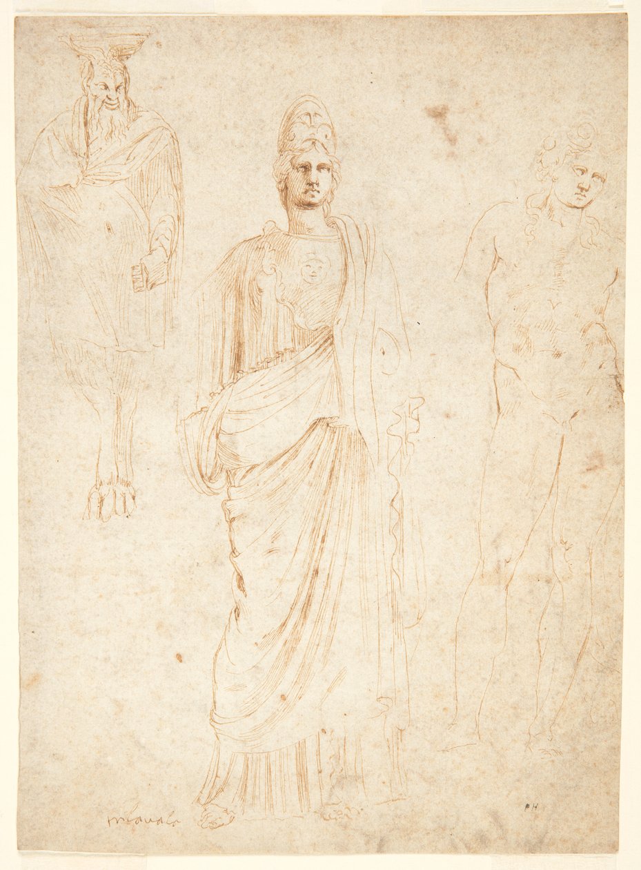 Figury klasyczne autorstwa Girolamo da Carpi