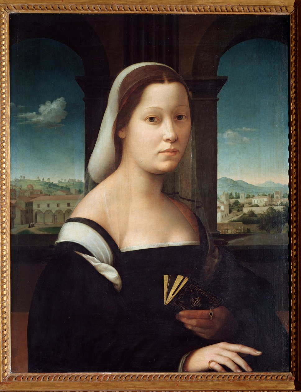 Portret damy (malarstwo autorstwa Giuliano Bugiardini