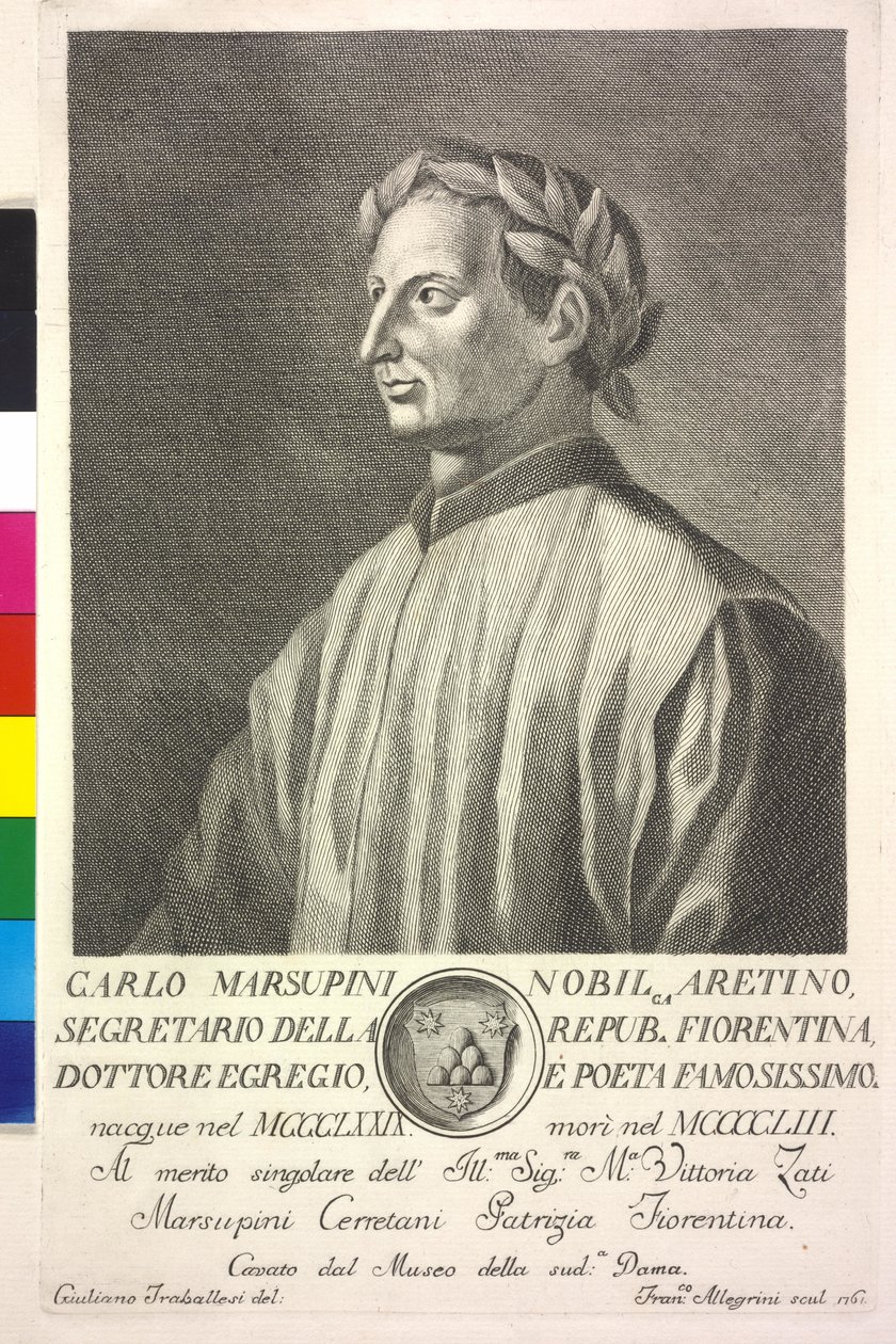 Carlo Marsuppini autorstwa Giuliano Traballesi