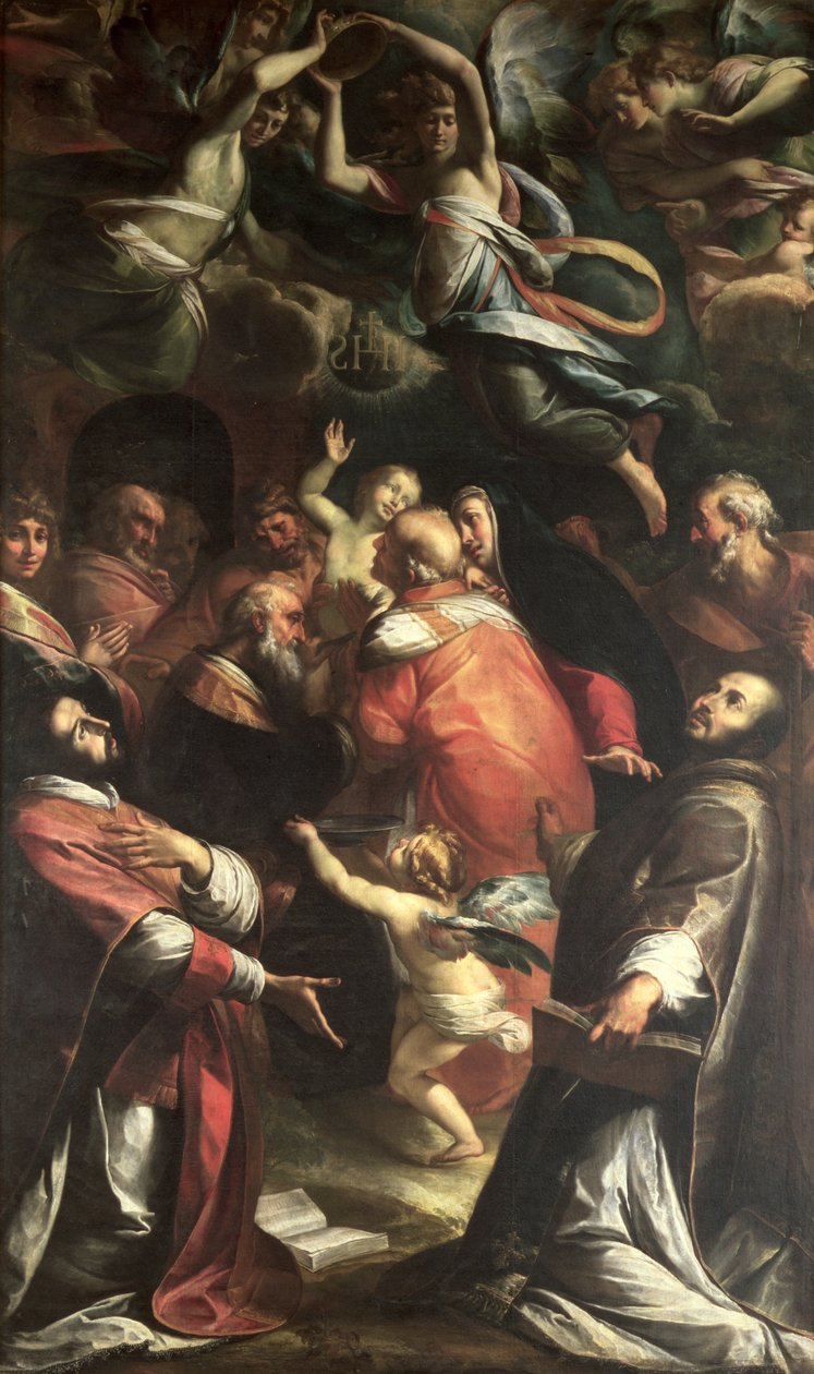 Obrzezanie Chrystusa ze św. Ignacym Loyolą i św. Franciszkiem Ksawerym autorstwa Giulio Cesare Procaccini