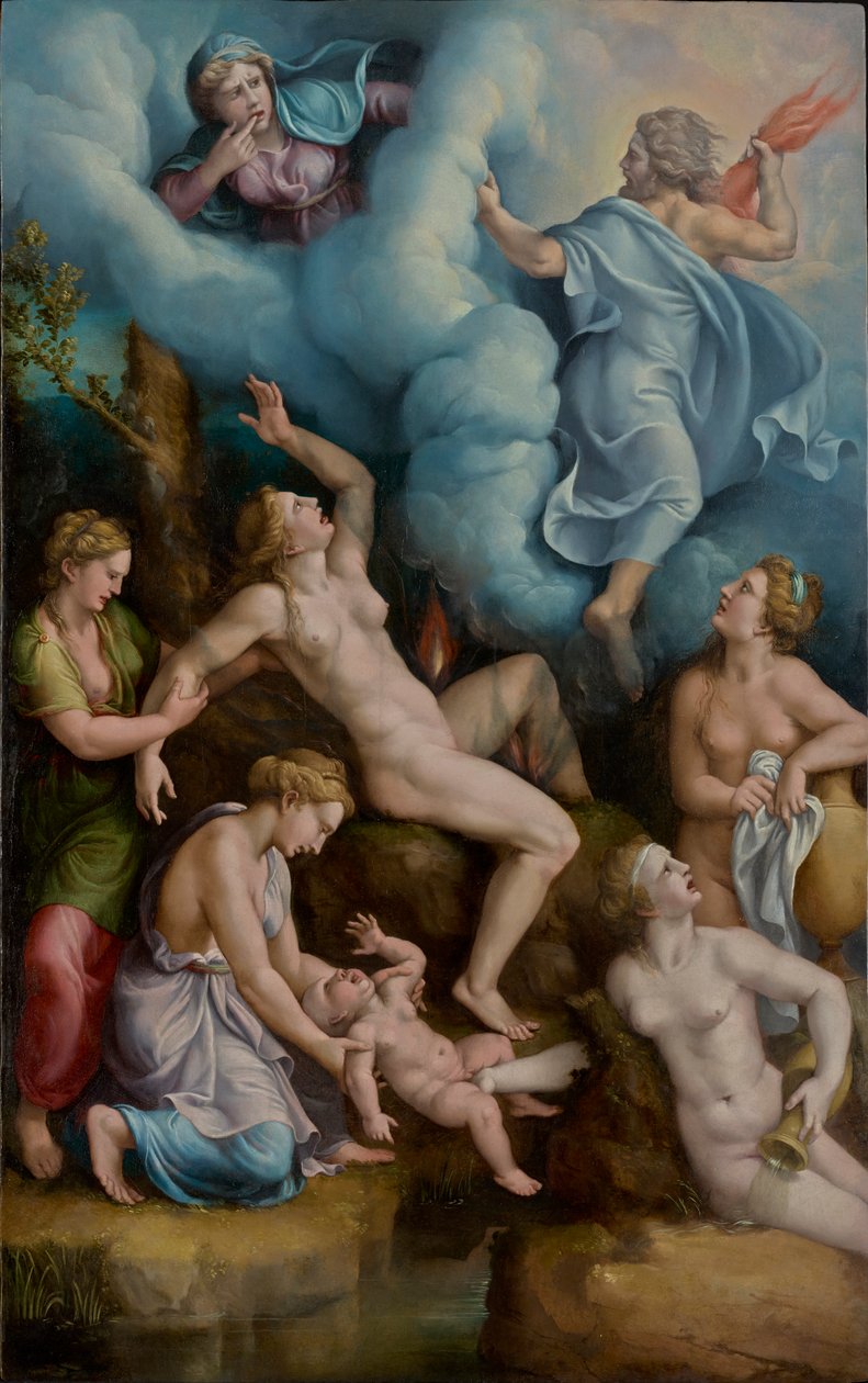 Narodziny Bachusa autorstwa Giulio Romano
