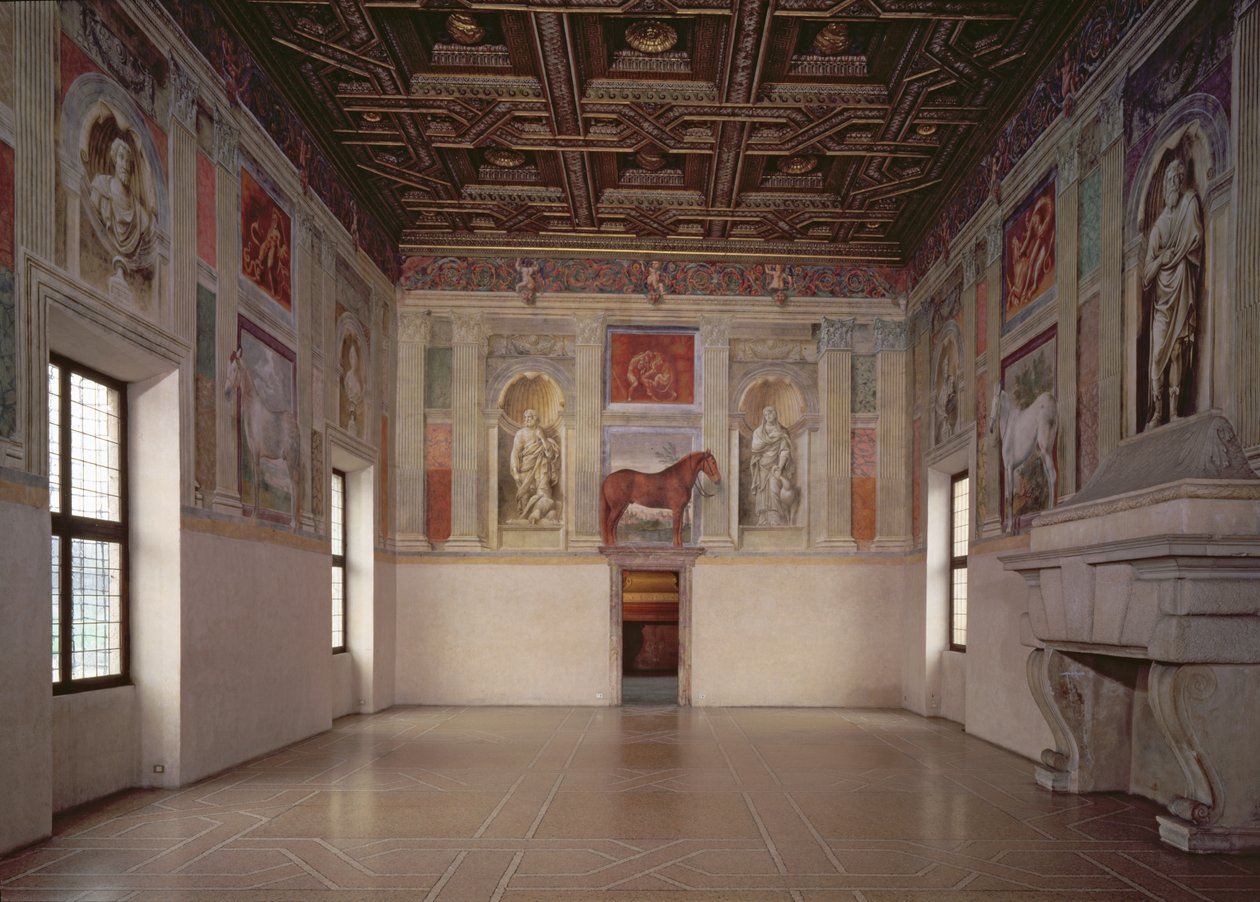 Widok Sali Konnej, 1528 autorstwa Giulio Romano