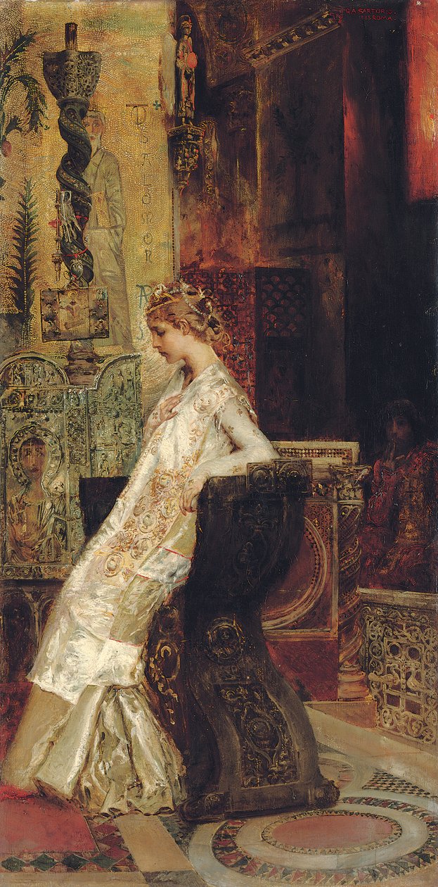 Święta Miłość autorstwa Giulio Aristide Sartorio