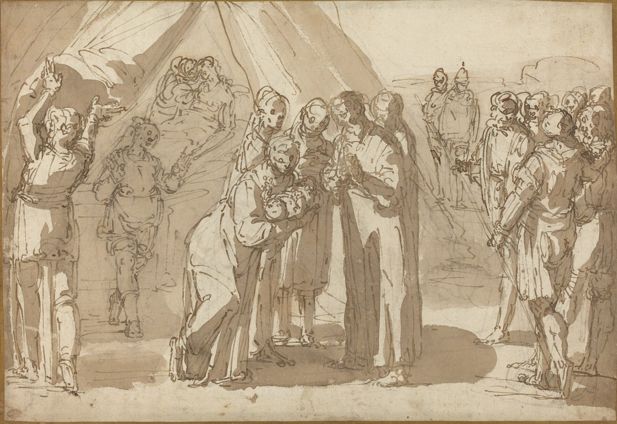 Scena narodzin autorstwa Giulio Benso