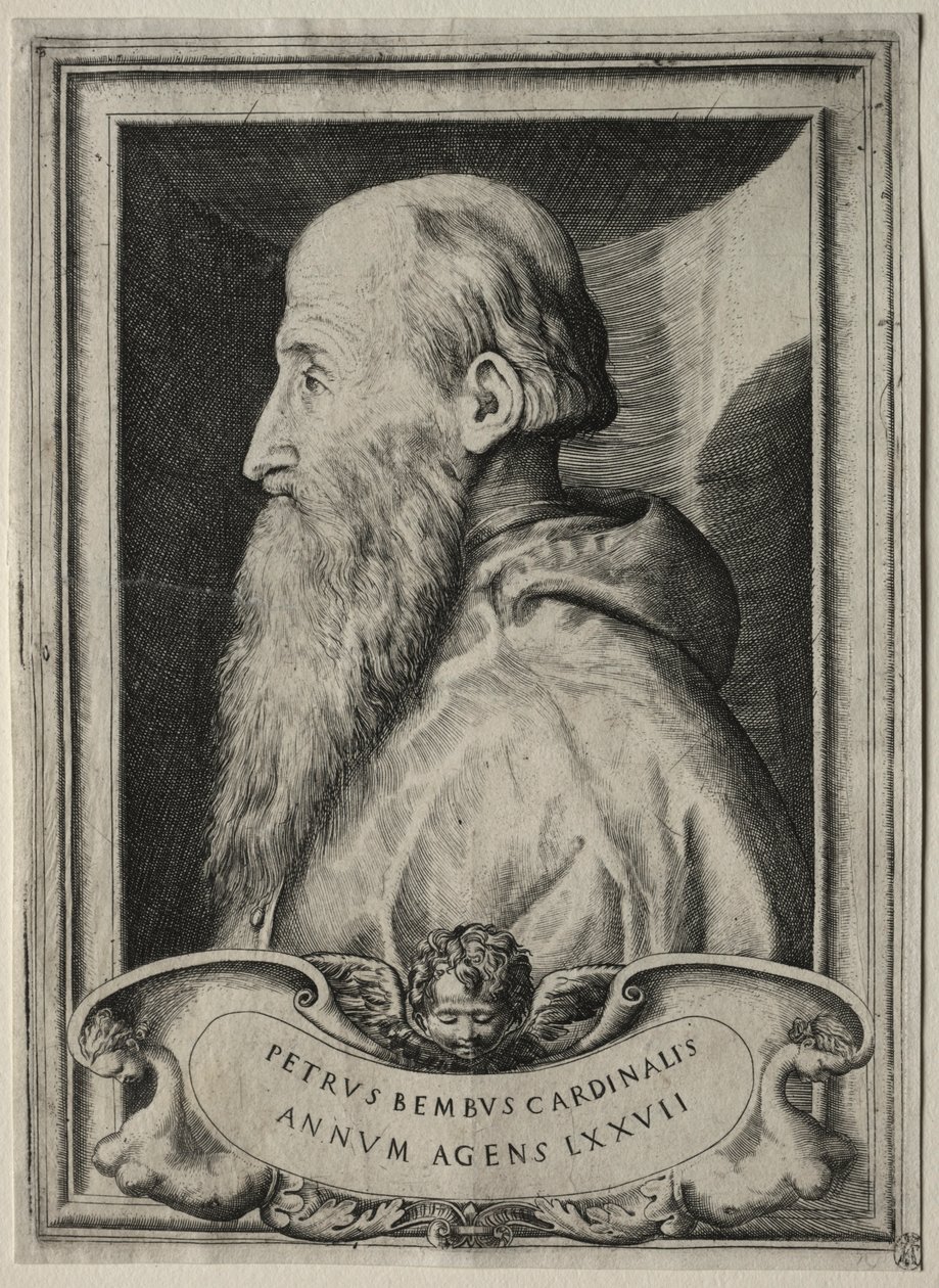 Portret kardynała Pietro Bembo, 1547. autorstwa Giulio Bonasone