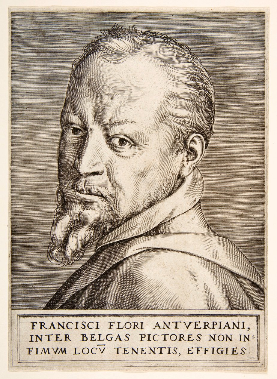 Portret Fransa Florisa, XVI wiek. autorstwa Giulio Bonasone