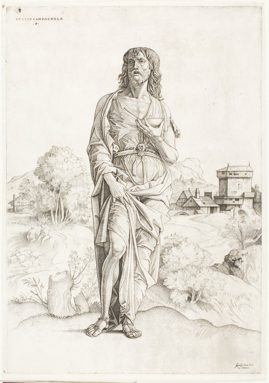 Św. Jan Chrzciciel autorstwa Giulio Campagnola