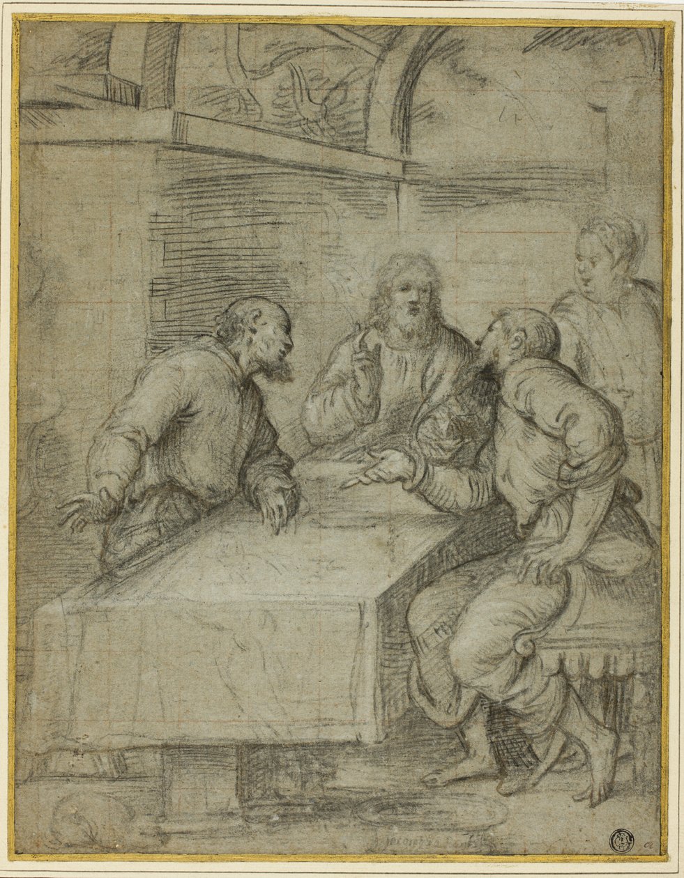 Studiuj do Wieczerzy w Emaus autorstwa Giulio Campi