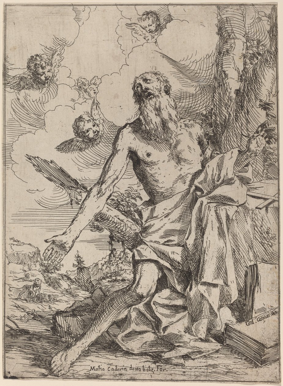 Święty Hieronim autorstwa Giulio Carpioni