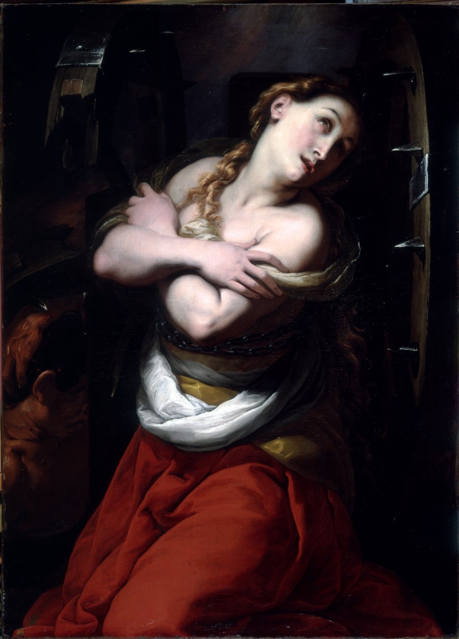 Św. Katarzyna (olej na lnie) autorstwa Giulio Cesare Procaccini