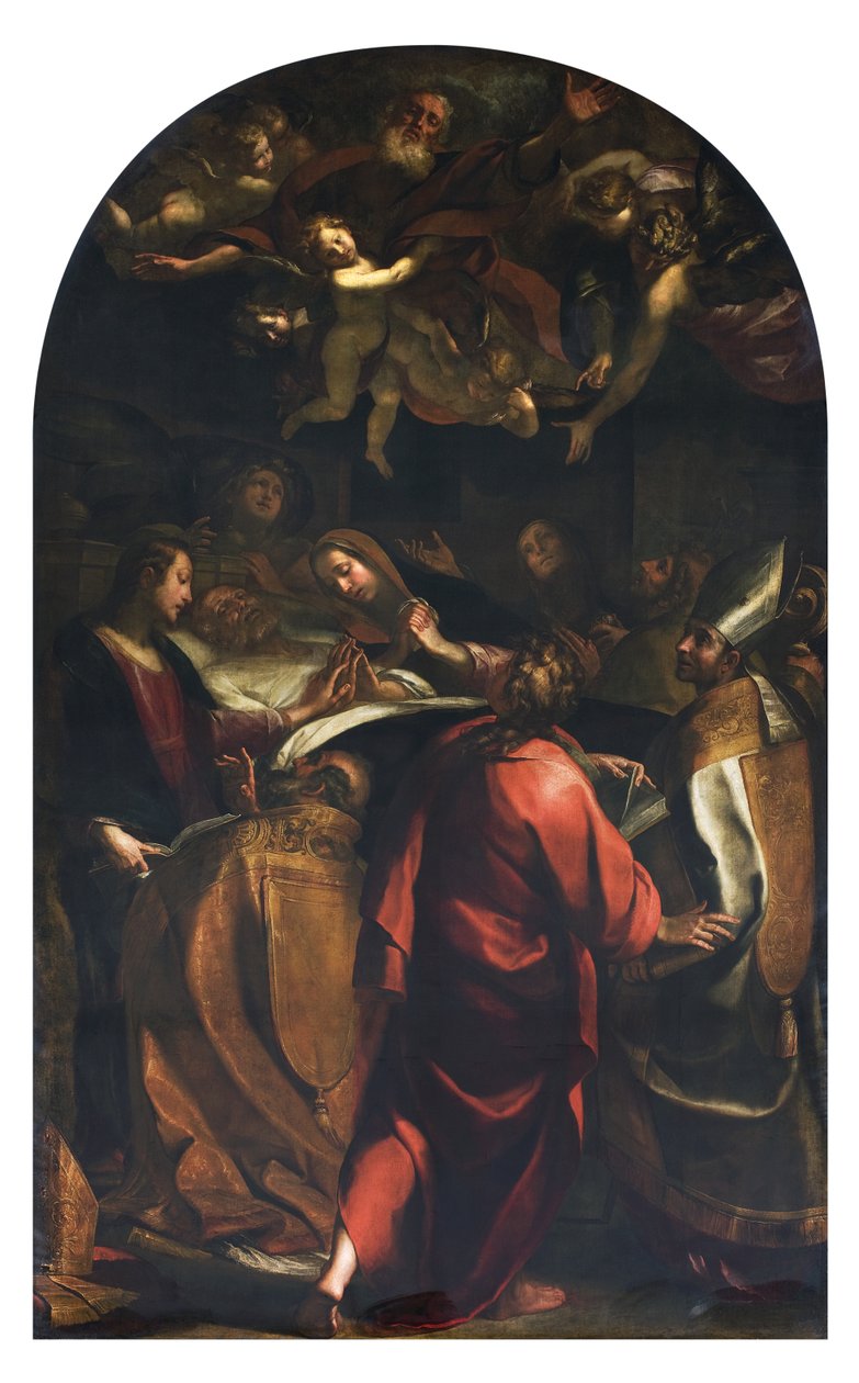 Agonia św. Józefa, 1616-25 autorstwa Giulio Cesare Procaccini