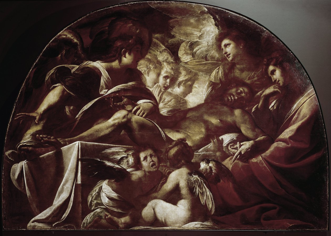 Martwy Chrystus. (olej na płótnie) autorstwa Giulio Cesare Procaccini