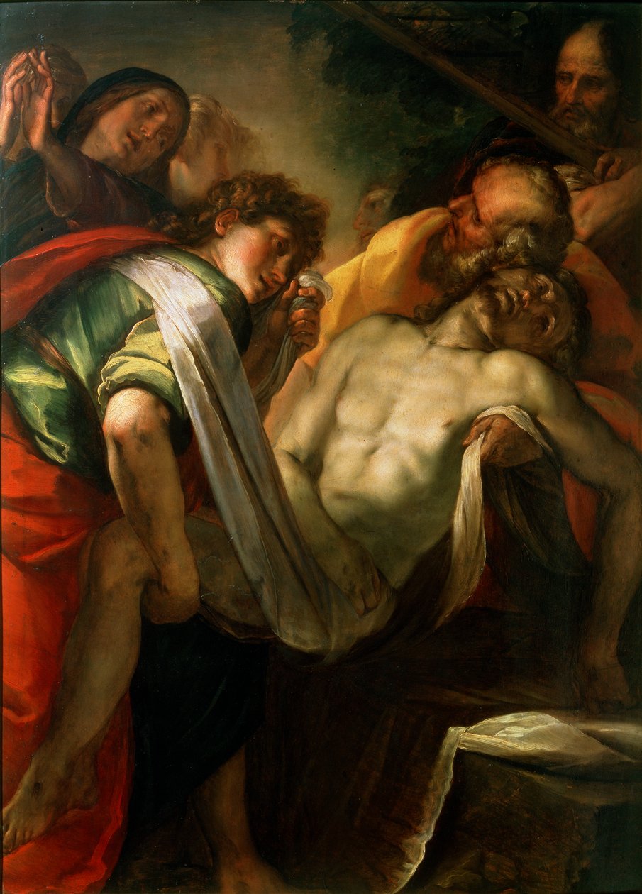 Złożenie do grobu Chrystusa, 1620s autorstwa Giulio Cesare Procaccini