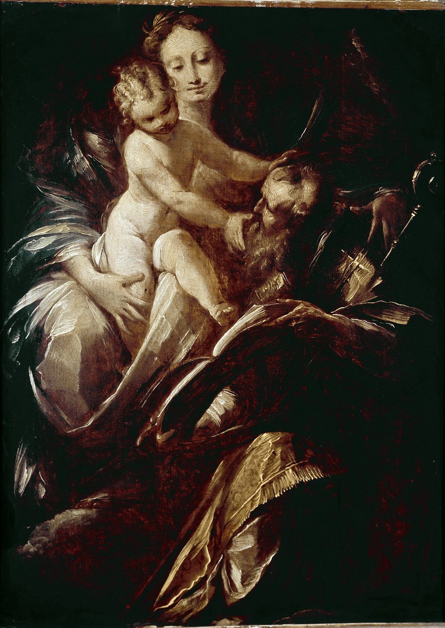 Święta Rodzina. (olej na płótnie autorstwa Giulio Cesare Procaccini