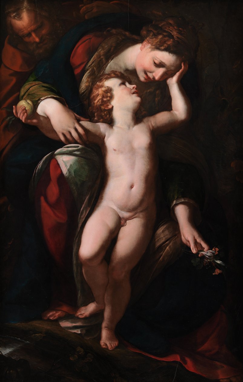 Święta Rodzina. Odpoczynek podczas ucieczki do Egiptu, 1613-1615 autorstwa Giulio Cesare Procaccini