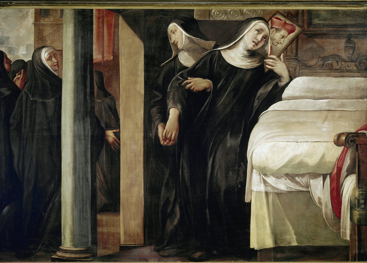 Cud siostry Paoli Giustini (olej na płótnie) autorstwa Giulio Cesare Procaccini