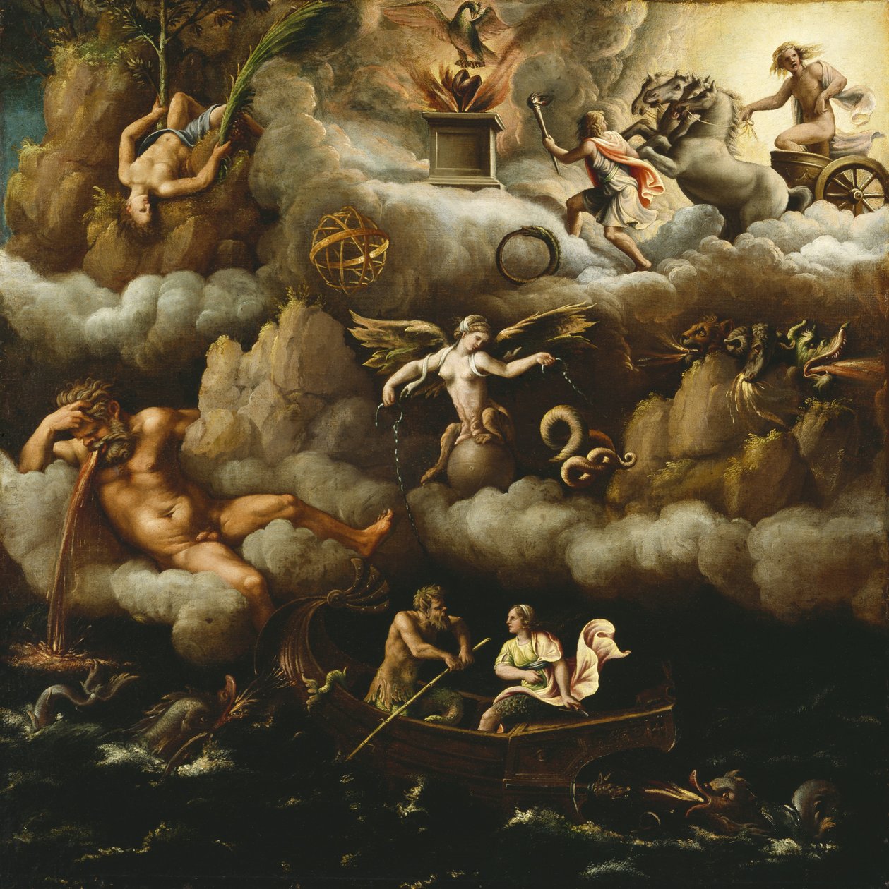 Alegoria nieśmiertelności, ok. 1540 autorstwa Giulio Romano
