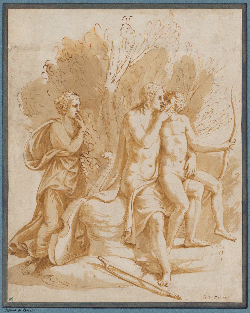 Apollo mit einem Liebhaber autorstwa Giulio Romano