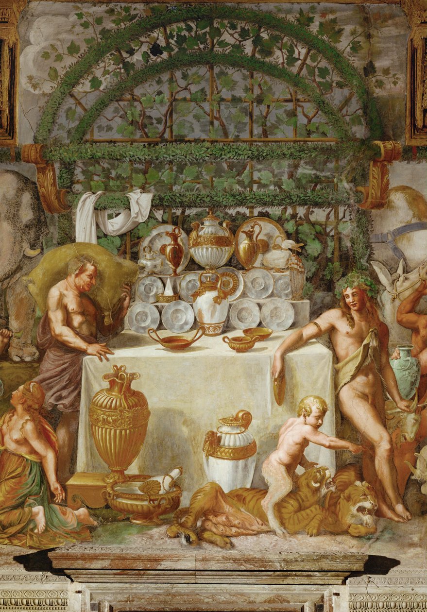 Bachanalia (świeże) autorstwa Giulio Romano