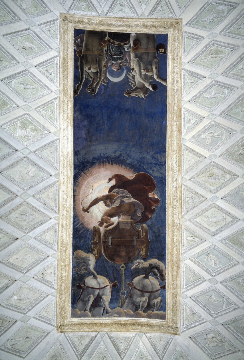 Sufit sali słonecznej pałacu Té w Mantui autorstwa Giulio Romano