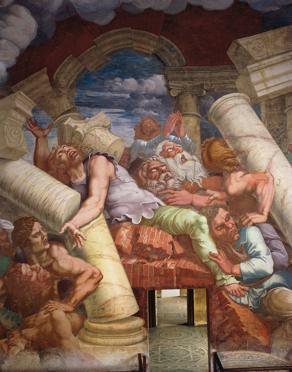 Komnata Gigantów autorstwa Giulio Romano