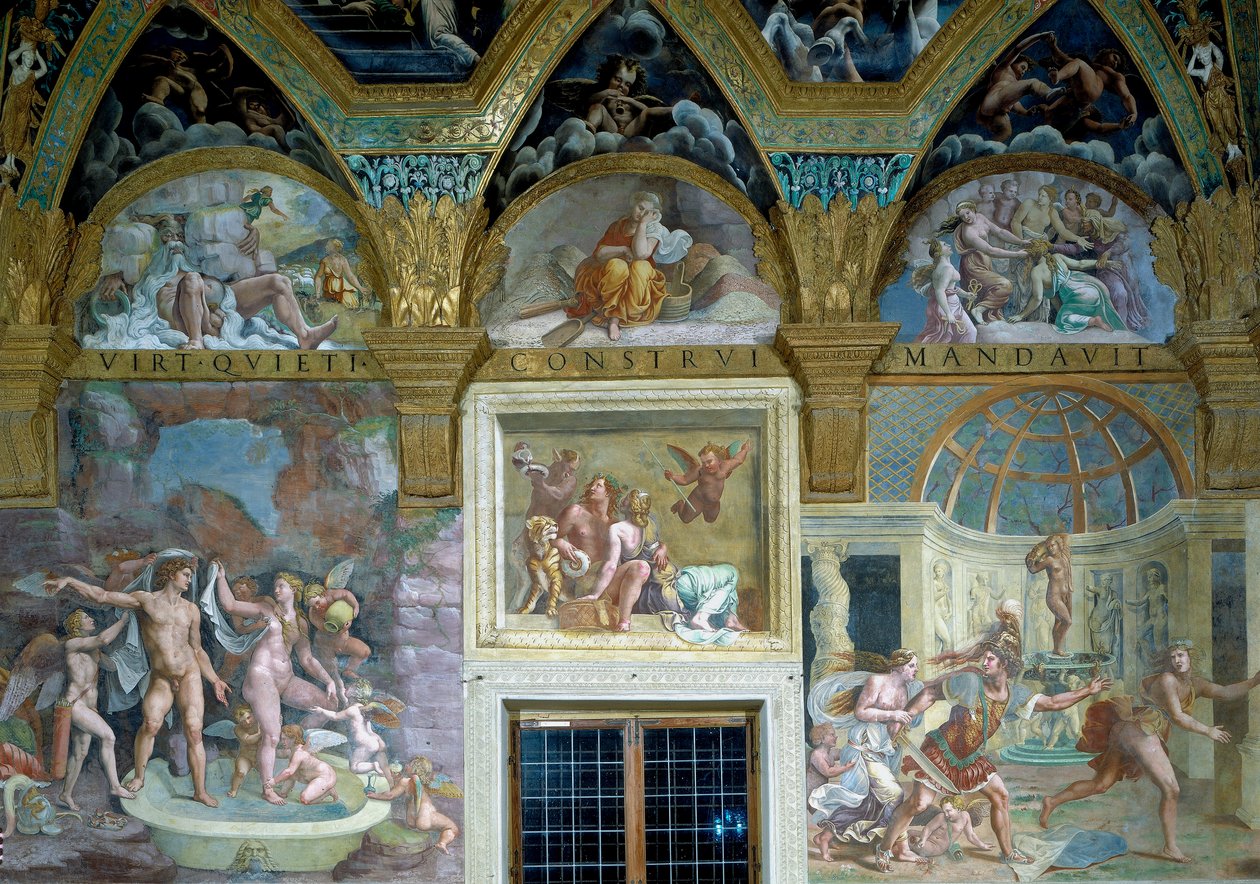 Wizerunki Boskich Miłości, Sala di Psiche autorstwa Giulio Romano