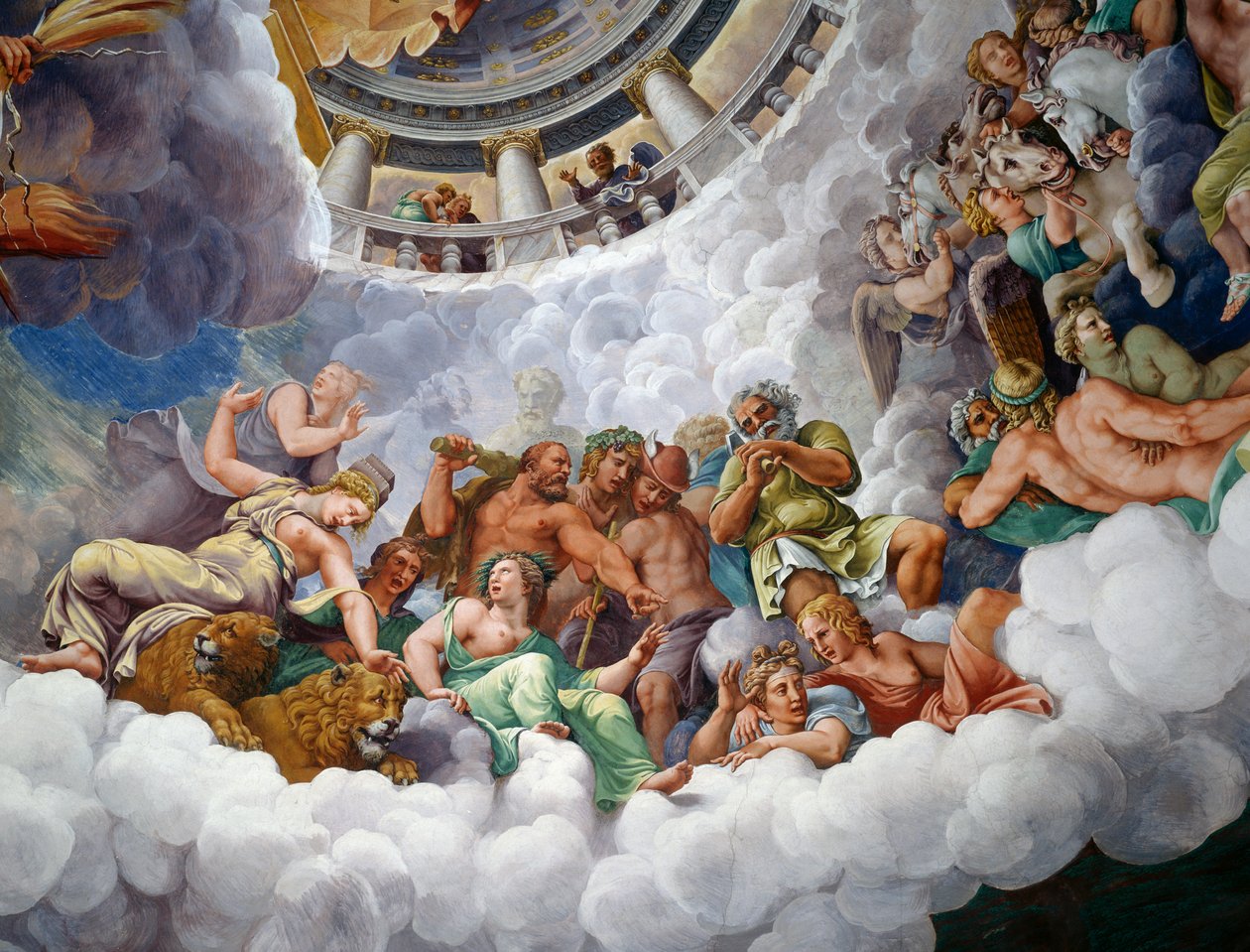 Bogowie Olimpu autorstwa Giulio Romano