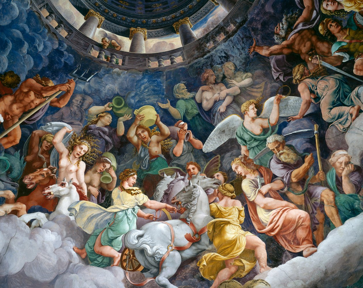Bogowie Olimpu autorstwa Giulio Romano