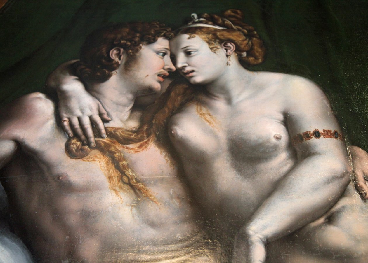 „Scena miłosna”, XVI wiek autorstwa Giulio Romano