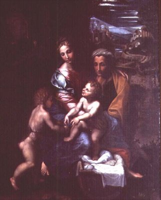 Madonna z Dzieciątkiem ze św. Anną i św. Janem Chrzcicielem autorstwa Giulio Romano