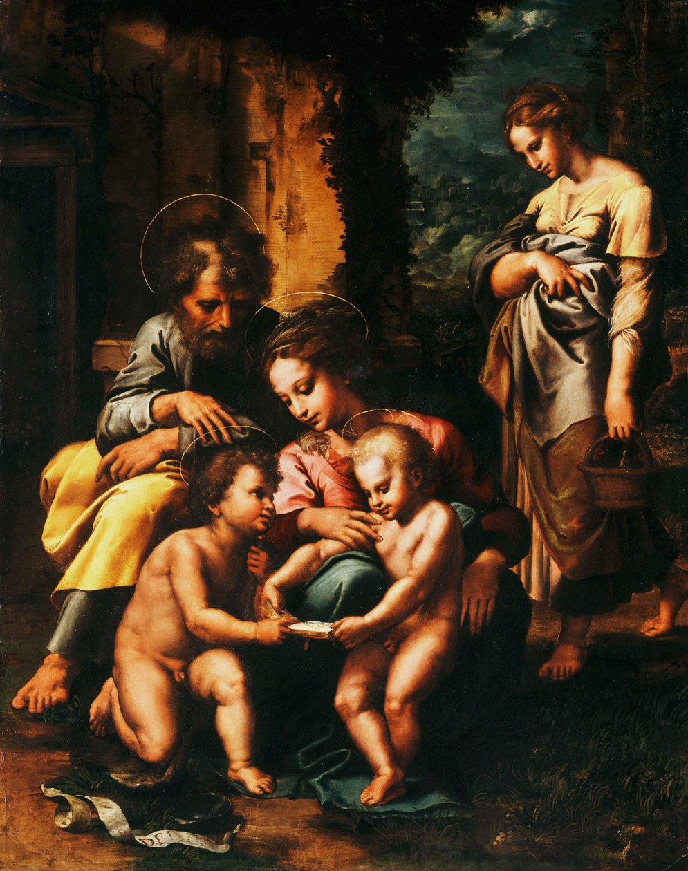 Święta Rodzina Spinola, autorstwa Giulio Romano
