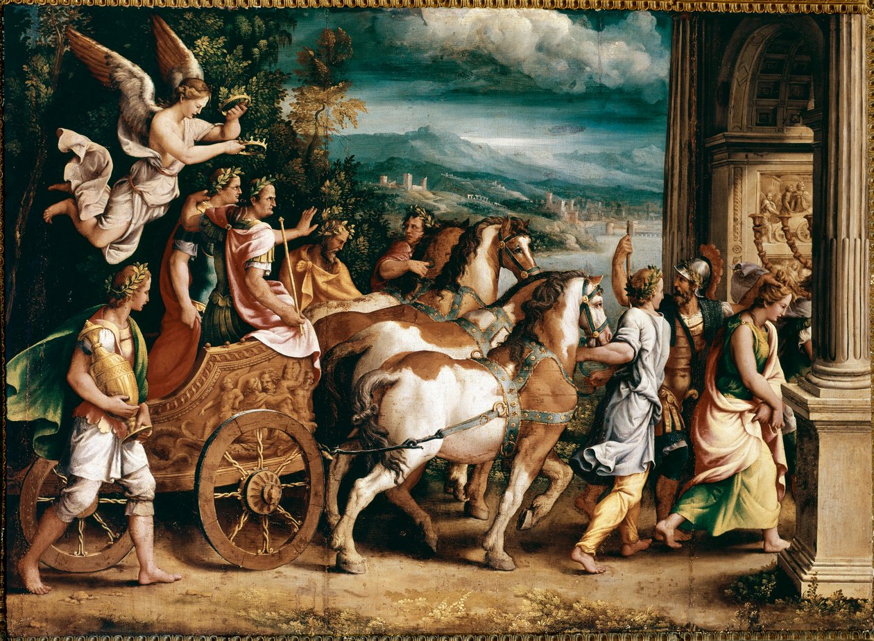 Triumf Tytusa i Wespazjana (obraz, ok. 1537) autorstwa Giulio Romano