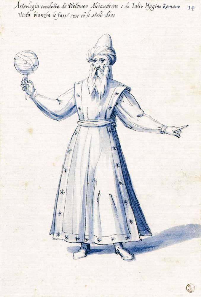 Kostium alegorycznej postaci Astrologia autorstwa Giuseppe Arcimboldo