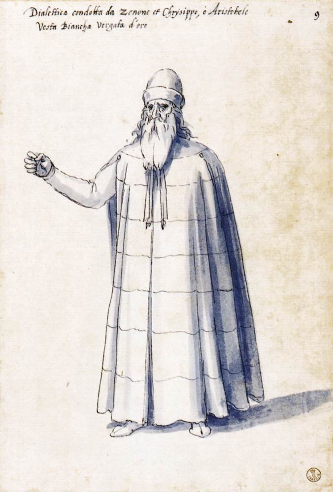 Kostium alegorycznej postaci Dialektyka autorstwa Giuseppe Arcimboldo