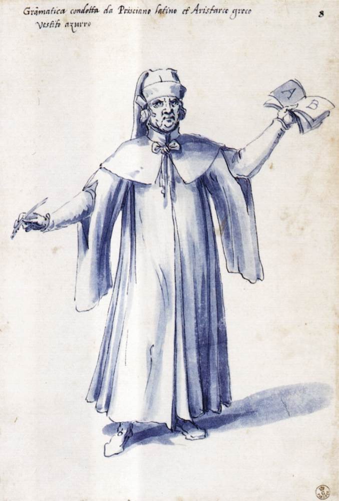 Kostium alegorycznej postaci Gramatyka autorstwa Giuseppe Arcimboldo