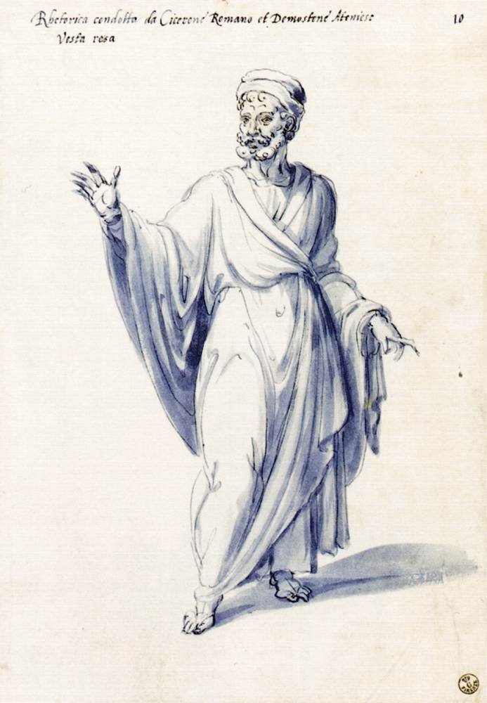 Kostium postaci alegorycznej Retoryka autorstwa Giuseppe Arcimboldo