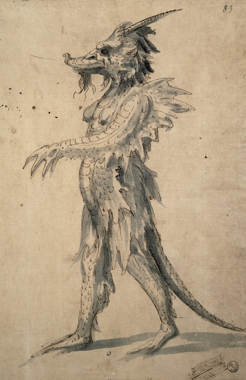 Projekt dla smoka autorstwa Giuseppe Arcimboldo