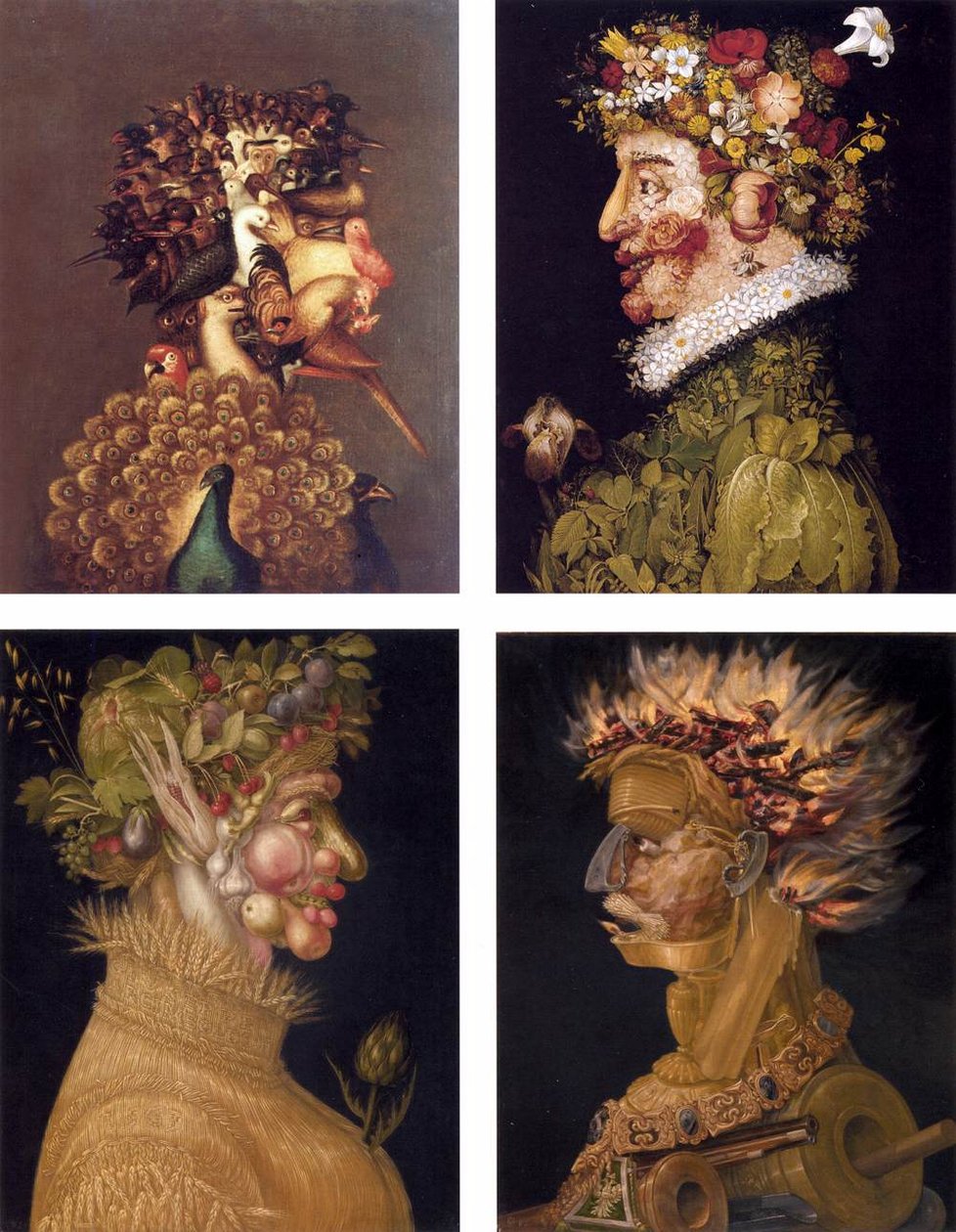 Pary Alegorii autorstwa Giuseppe Arcimboldo