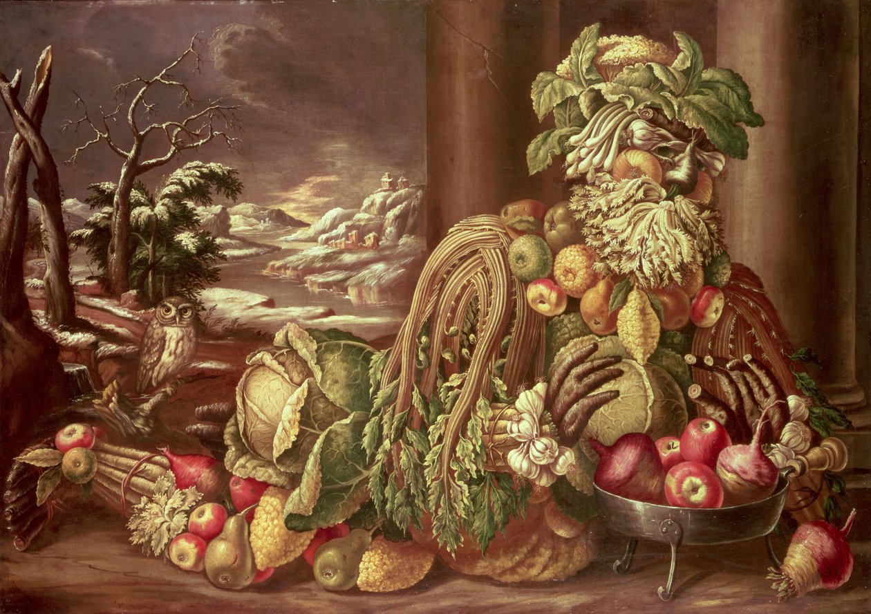 Zima autorstwa Giuseppe Arcimboldo